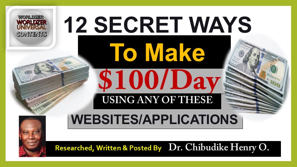12 secret ways to make $100 in a day